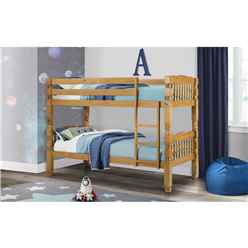 Shaker Style Pine Bunk Bed 2 x 3ft (90cm)