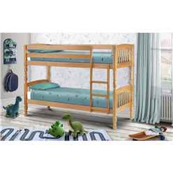 Solid Pine Shaker Style Bunk Bed 2 x 76cm 