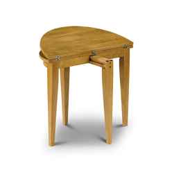 Traditional Honey Pine Wooden Table and Flap (90cm Diameter)