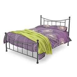 Bristol Black Metal Bed Frame - Small Double 4ft - Free Next UK Delivery*