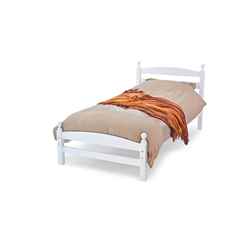 Moderna White Bed Frame - Single 3ft 