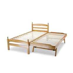 Palermo Antique Pine Bed Frame + Guest Bed - Single 3ft