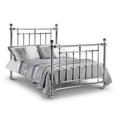 Chrome High End Metal Bed Frame - King Size 5ft (150cm