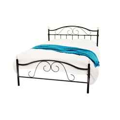 Sussex Black Bed Frame NEW MESH BASE - Small Double 4ft
