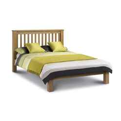 Premium Shaker Style Oak Bed Frame - Low Foot End - Double 4ft 6" (135cm)