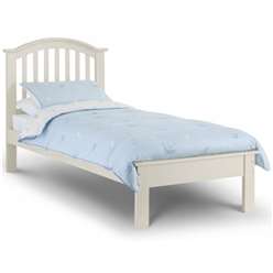 disco?Tall Arched Stone White Bed Frame - Single 3ft (90cm)