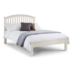 disco? Tall Arched Stone White Bed Frame - Double 4'6" (135cm) 