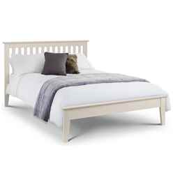 Premium Timeless Stone White Bed Frame - King 5ft (150cm)