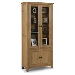 Heritage Solid Oak Glazed Display Cabinet