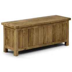 Rustic Reclaimed Pine Storage Bench