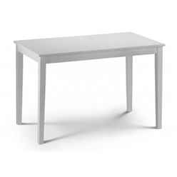 Simplistic White Lacquer Rectangular Dining Table