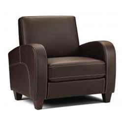 Chestnut Faux Leather Chair 