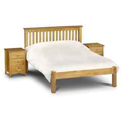 Premium Pine Finish Shaker Style Low Foot End Bed - Small Double 4ft (120cm) - Best Seller