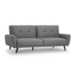 Grey Linen Fabric Sofa Bed