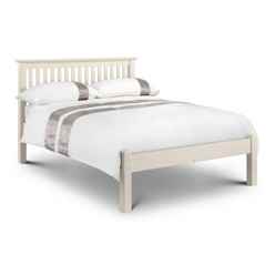 Premium Stone White Finish Shaker Style Low Foot End Bed - Small Double 4ft (120cm) - Best Sellers