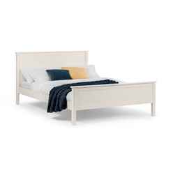 New England White Lacquer Bed Frame - Double 4'6" (135cm) 