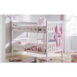 Premium Bright White Bunk Bed 2 x 3ft (90cm) - Best Seller