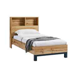 Premium Oak Finish Bookcase Bed - Single 3ft (90cm)