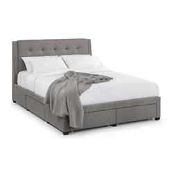 Premium - Grey 4 Drawer Bed - Double 4ft 6" (135cm)