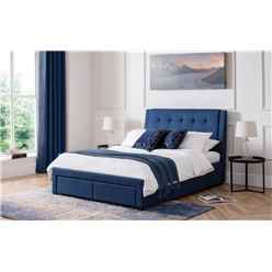 Premium - Teal 4 Drawer Bed - King 5ft (150cm)