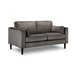 Grey Velvet Sofa - 2 Seater