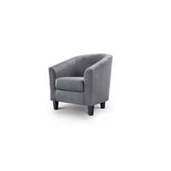 Tub Chair - Slate Grey Linen
