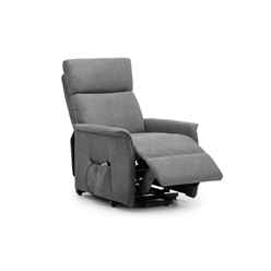Rise and Recline Chair - Charcoal Grey Velvet