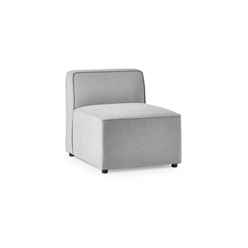 Combination Sofa Single Seat Section - Grey Linen