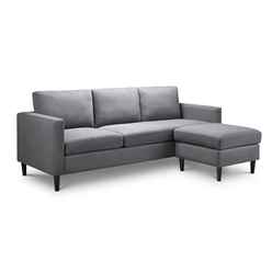 Grey Linen Corner Sofa