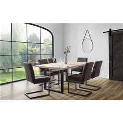 Berwick Dining Table & Charcoal Chairs