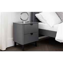 Storm Grey Bedside Drawers - 2 Drawers