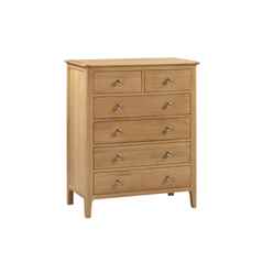 Solid Oak 4+2 Drawer Chest