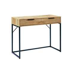 Premier Oak-Effect 2 Drawer Dressing Table/ Desk