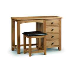 Classic Oak Single Pedestal Dressing Table
