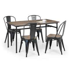 Carnegie Dining Table, Bench & 2 Monroe Chairs