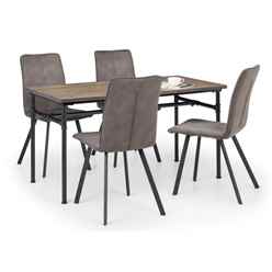 Carnegie Dining Table & 4 Monroe Chairs