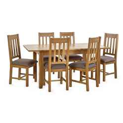 Mallory Extending Dining Table & 6 Mallory Dining Chairs