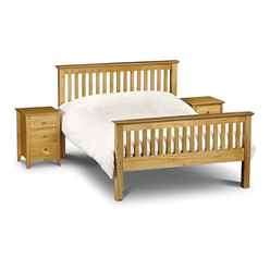 Premium Pine Finish Shaker Style High Foot End Bed - Double 4ft 6" (135cm) - Best Seller