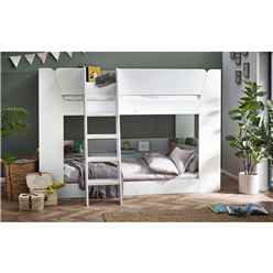 All White Finish Bunk Bed 3ft (90cm)