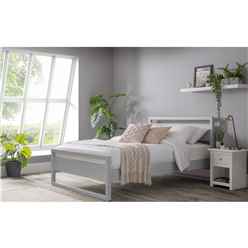 Premium Solid Pine Bed in Dove Grey - Single 3ft (90cm)