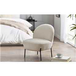 Lulu Ivory Boucle Accent Chair