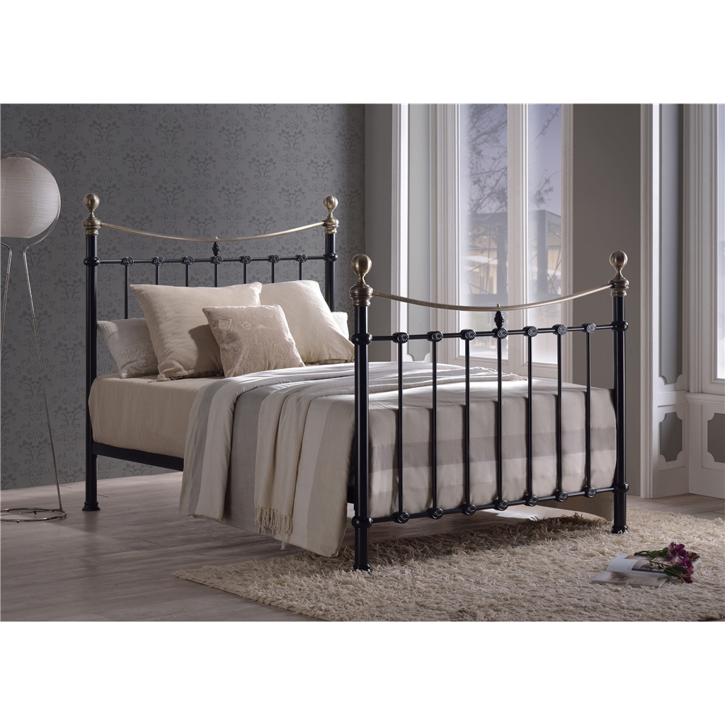 Elizabeth Black Metal Bed Frame - King Size 5ft - Free Next Day Delivery*