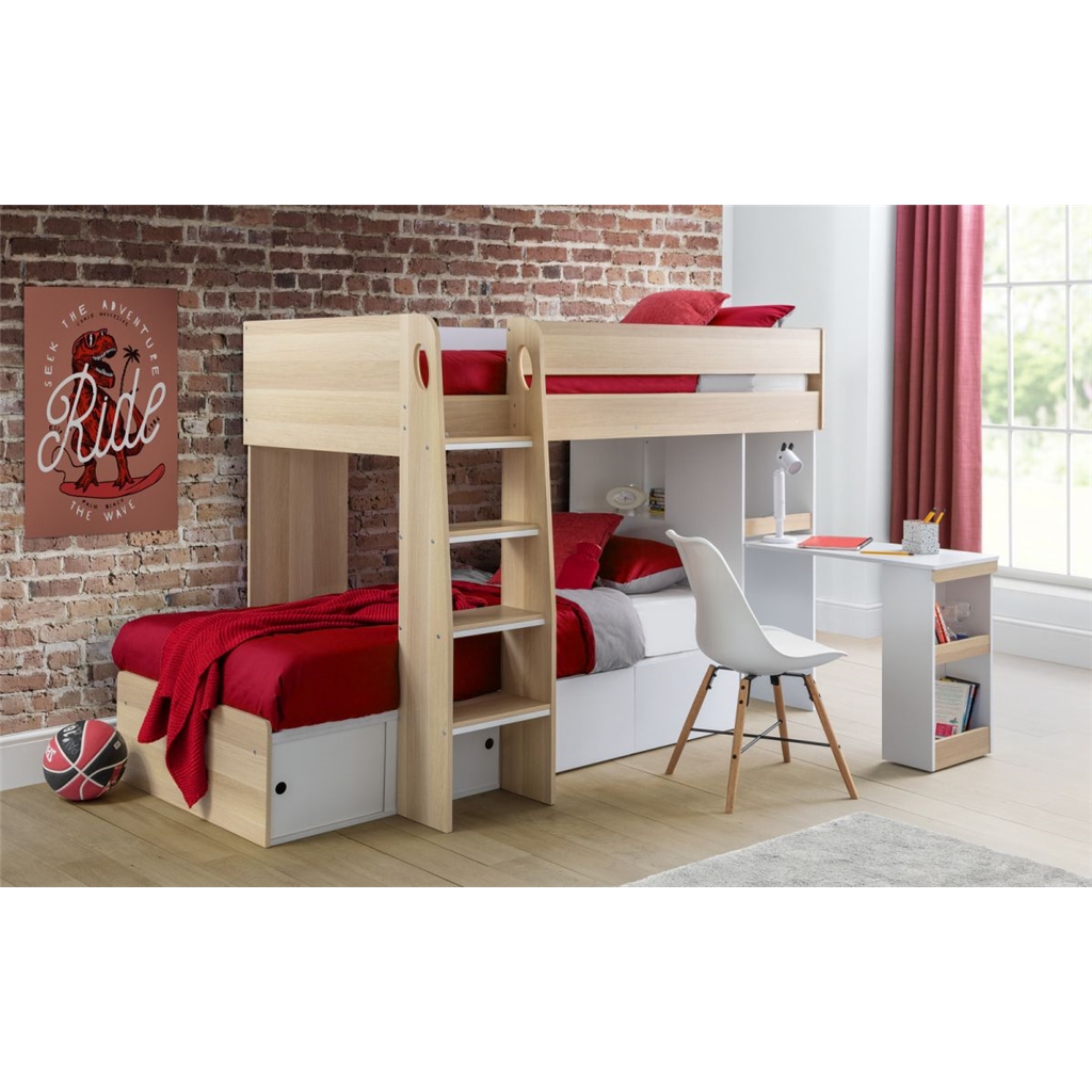 under bunk bed storage