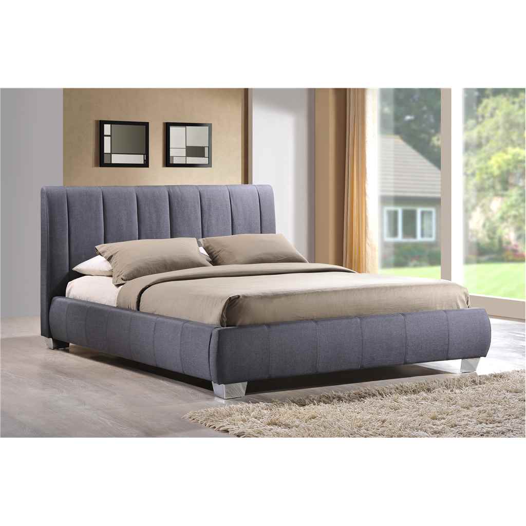Grey Bed Frame - Small Double 4ft - Free Next Day Delivery*