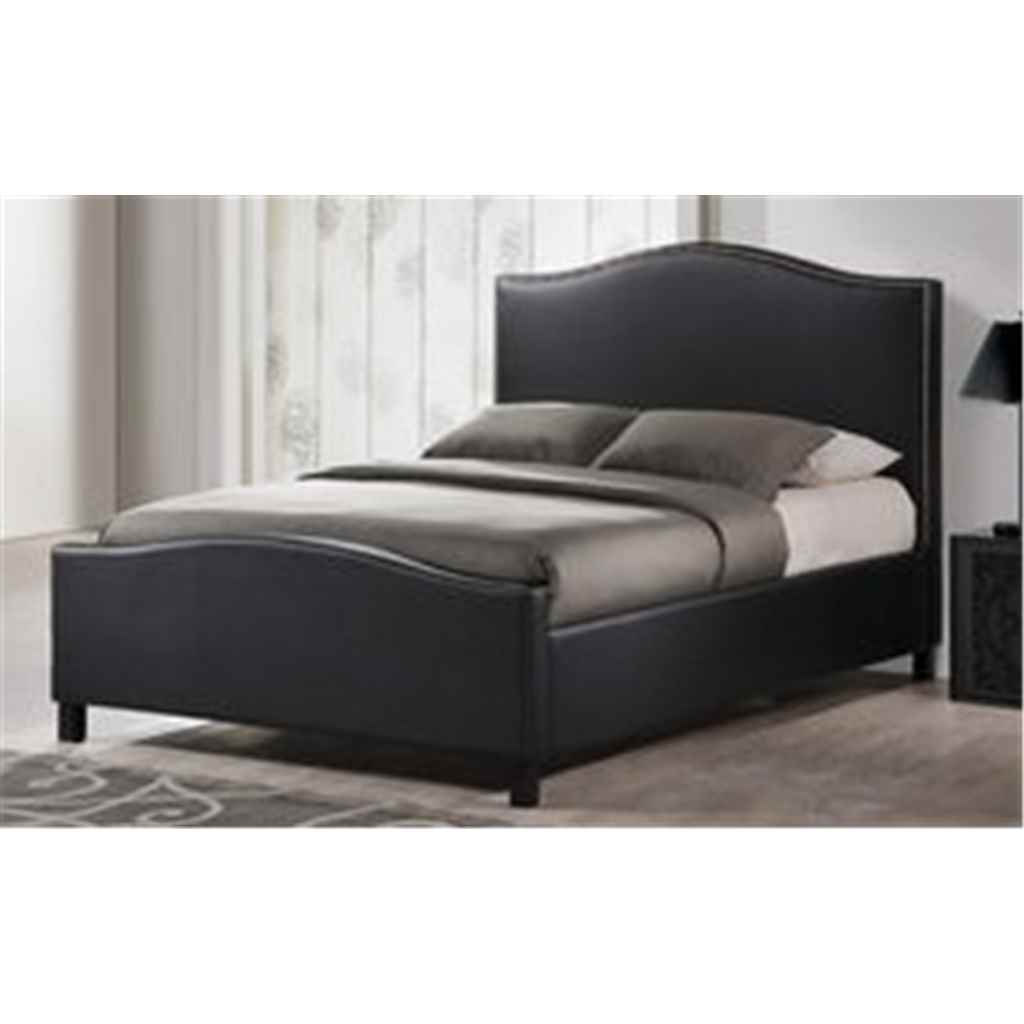 Chrome Studded Black Fabric Bed Frame King Size 5ft Free Next Tl Exclusive Chrome Studded Black Fabric Bed Frame King Size 5ft Free Next Day Delivery