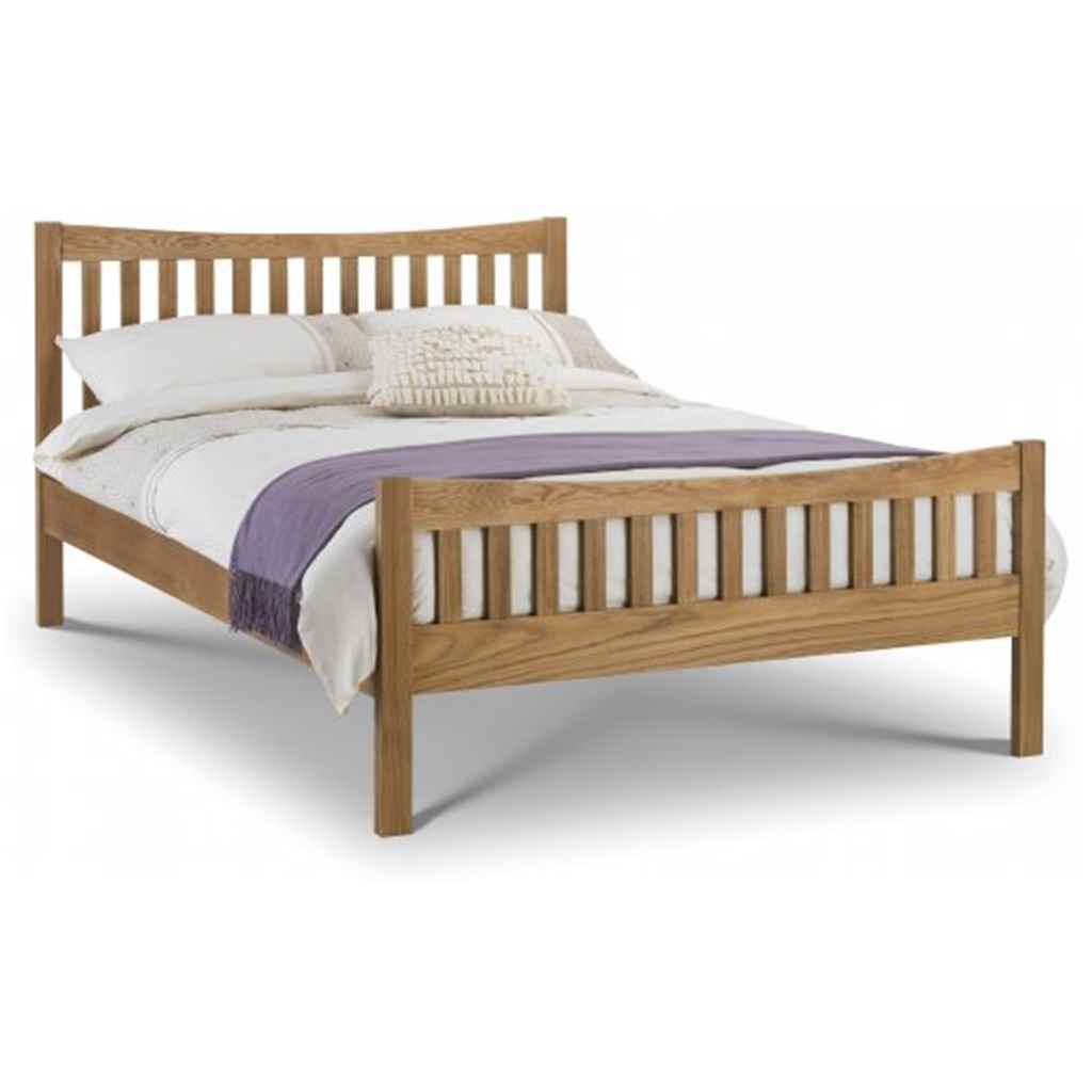 Curved Oak Bed Frame Double 4ft 6"