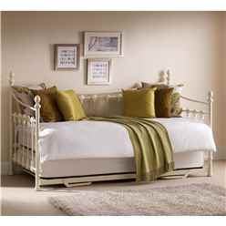 Premier Metal Frame Daybed + Underbed Trundle - Single 3ft (90cm)