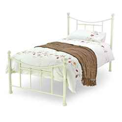Bristol Ivory Metal Bed Frame - Single 3ft - Free Next UK Delivery*