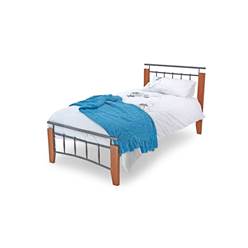 Kentucky Black and Antique Oak Bed Frame - Single 3ft 