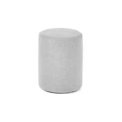Grey Linen Side Stool
